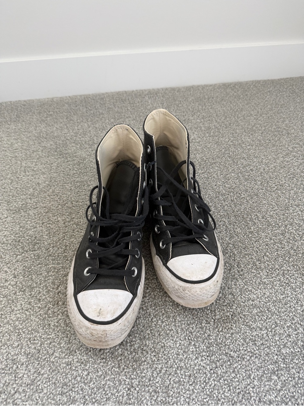 Converse Black and White High-Top Sneakers